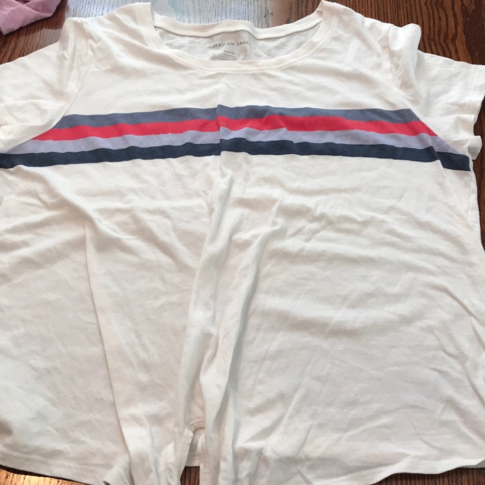 American Eagle striped tshirt